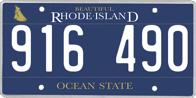 RI license plate 916490