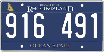 RI license plate 916491