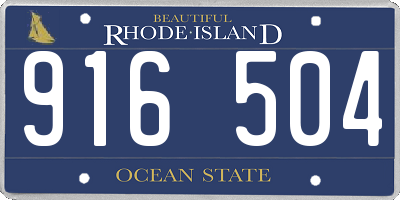 RI license plate 916504