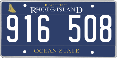RI license plate 916508