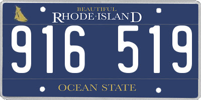 RI license plate 916519
