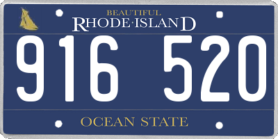 RI license plate 916520