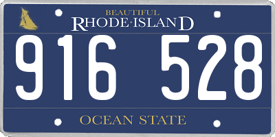 RI license plate 916528