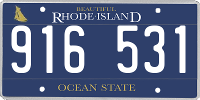 RI license plate 916531