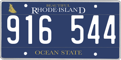 RI license plate 916544