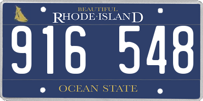 RI license plate 916548