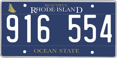 RI license plate 916554