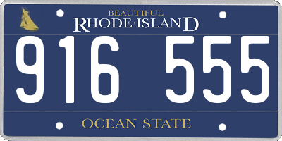RI license plate 916555