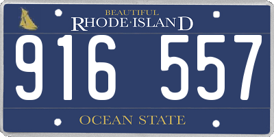 RI license plate 916557