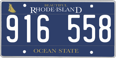 RI license plate 916558