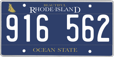 RI license plate 916562