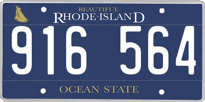 RI license plate 916564