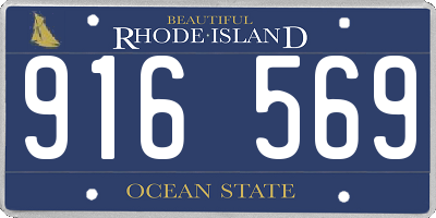 RI license plate 916569