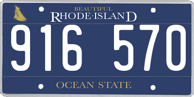 RI license plate 916570