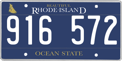 RI license plate 916572