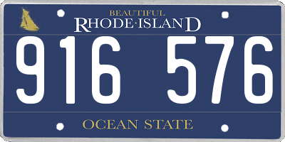 RI license plate 916576