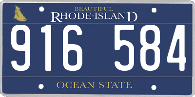 RI license plate 916584