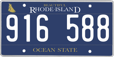 RI license plate 916588