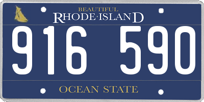 RI license plate 916590