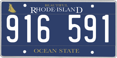 RI license plate 916591