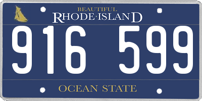 RI license plate 916599
