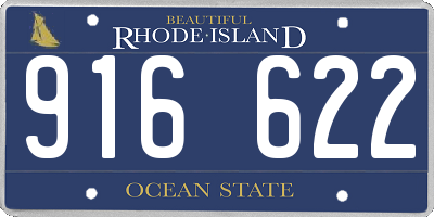 RI license plate 916622