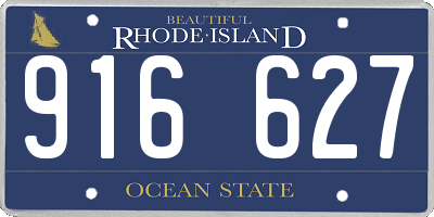 RI license plate 916627