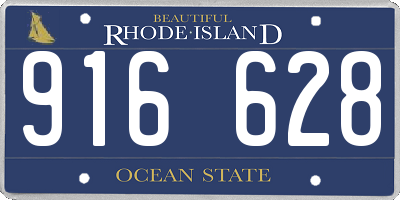 RI license plate 916628