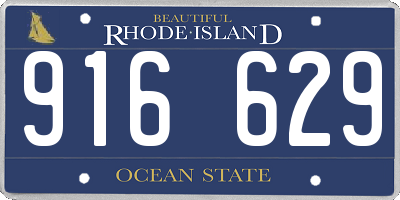 RI license plate 916629