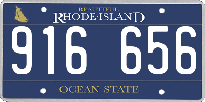 RI license plate 916656
