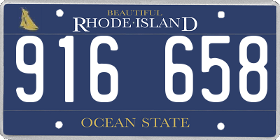 RI license plate 916658