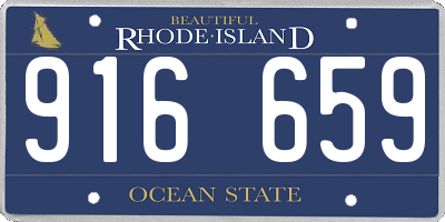 RI license plate 916659