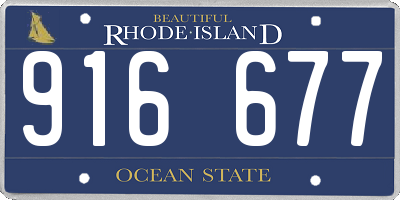 RI license plate 916677