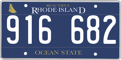RI license plate 916682