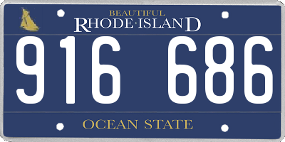 RI license plate 916686