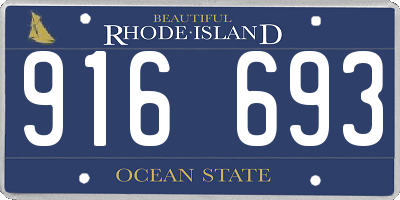 RI license plate 916693