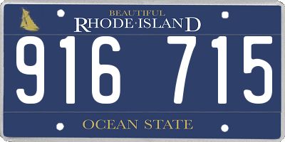 RI license plate 916715