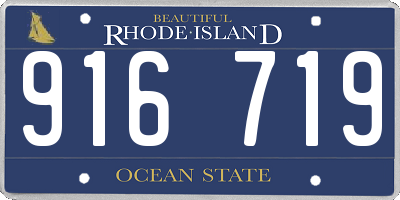 RI license plate 916719