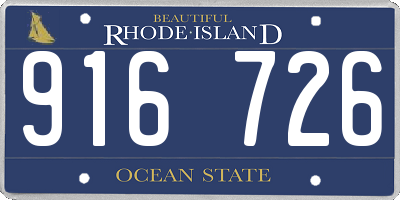 RI license plate 916726