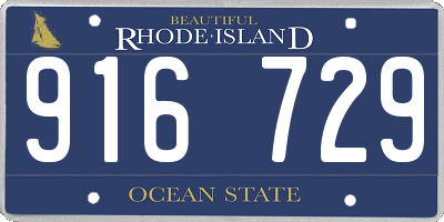 RI license plate 916729