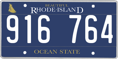 RI license plate 916764