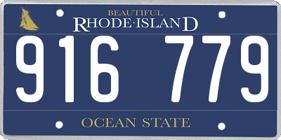 RI license plate 916779