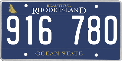 RI license plate 916780