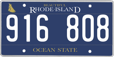 RI license plate 916808