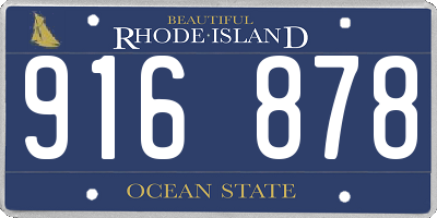 RI license plate 916878