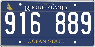 RI license plate 916889