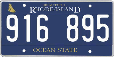 RI license plate 916895