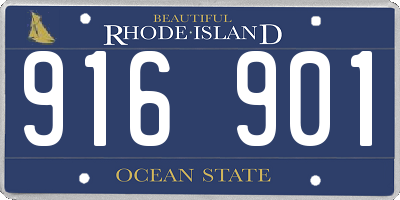 RI license plate 916901