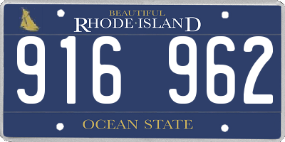 RI license plate 916962