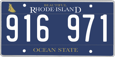 RI license plate 916971